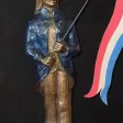 Statue bronze sans culotte, révolutionnaire.