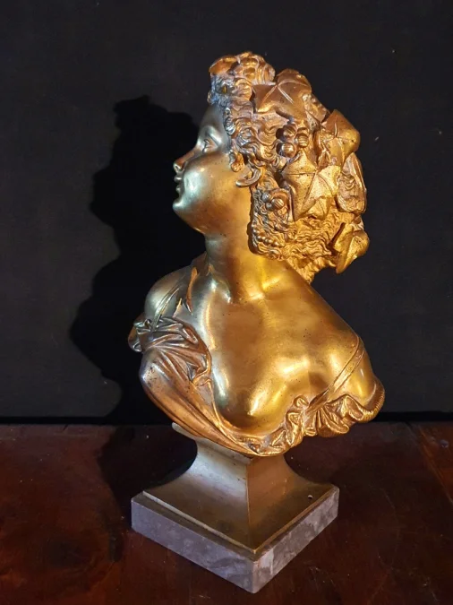 GILT BRONZE BUST