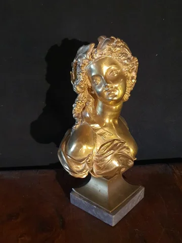 GILT BRONZE BUST