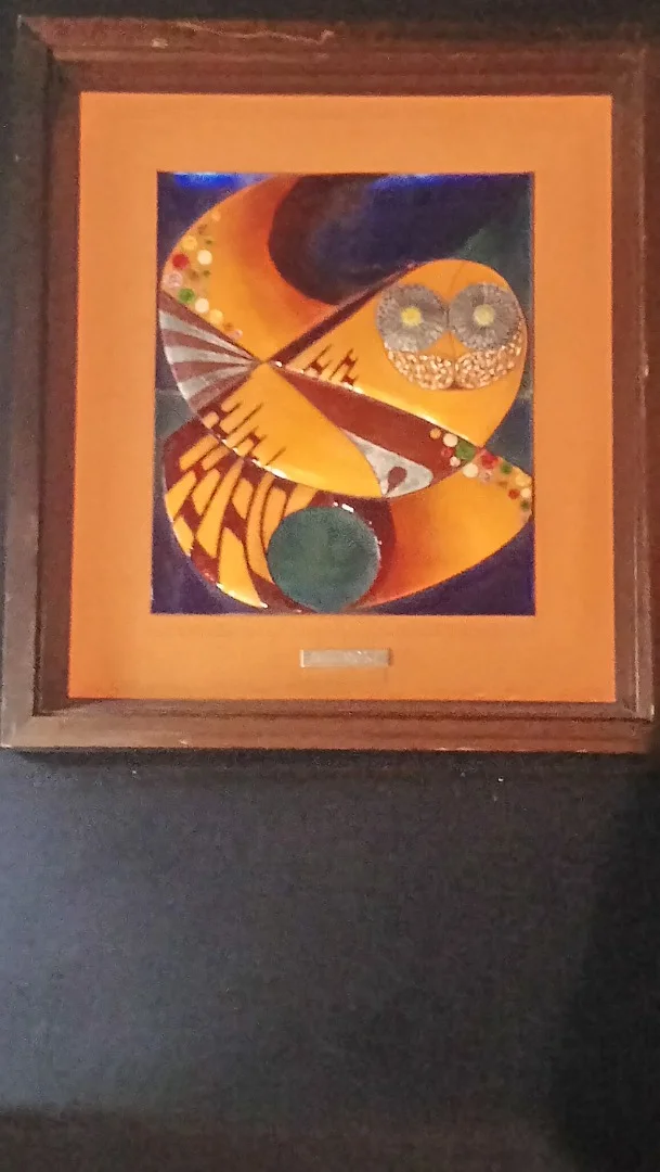 ENAMEL ILLUSTRATION SIGNED NEGRONI