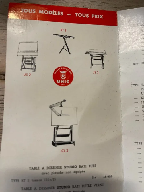 TABLE A DESSINS INDUSTRIEL