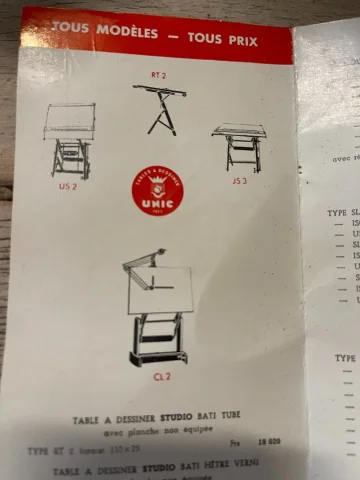 TABLE A DESSINS INDUSTRIEL
