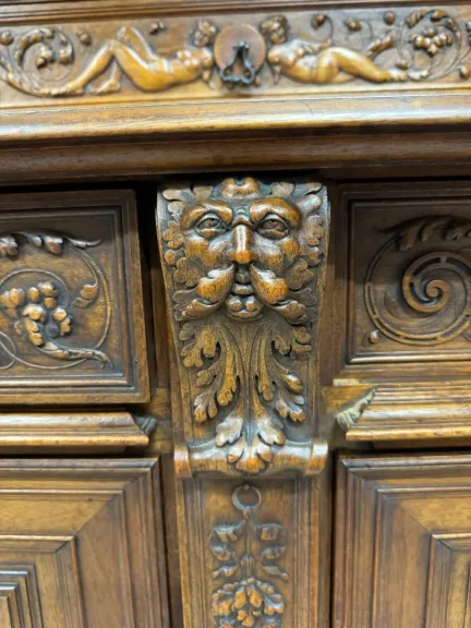BUFFET DEUX CORPS SCULPTE RENAISSANCE