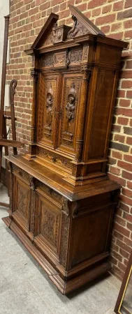 BUFFET DEUX CORPS SCULPTE RENAISSANCE