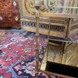 TABLE BASSE EN VERRE EGLOMISE