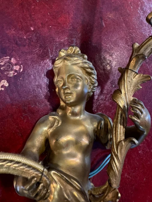 PAR DE APLIQUES ESTILO LOUIS XV
