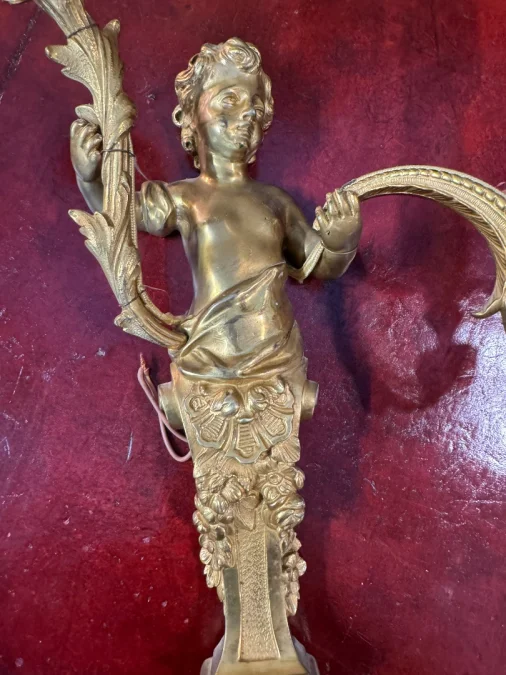 PAR DE APLIQUES ESTILO LOUIS XV