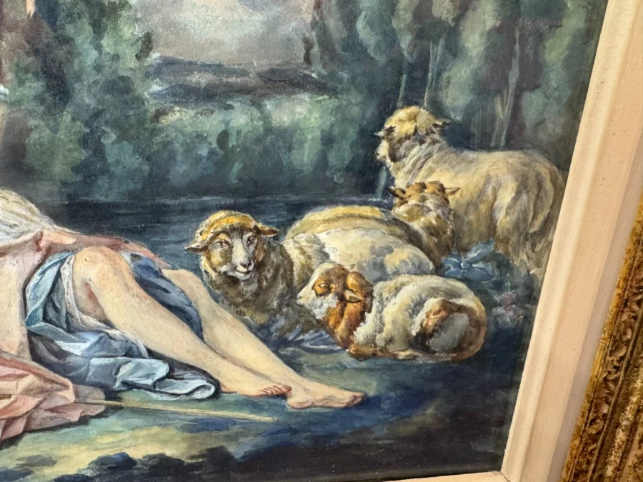GOUACH AUF PAPIER nach F. BOUCHER