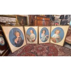 NAPOLEON III PERIOD WATERCOLOURS