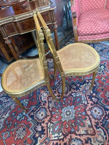 PAIR OF LOUIS XVI STYLE CHAIRS