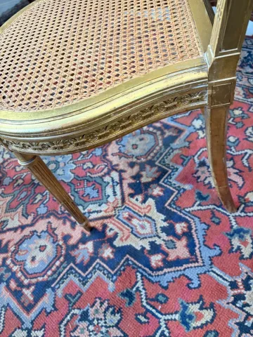 PAIR OF LOUIS XVI STYLE CHAIRS