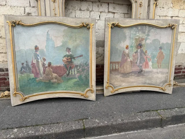 LOUIS XV STYLE WOOD PANNELING
