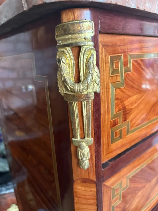SECRETAIRE SEMAINIER ESTAMPILLE ISAAC SIMON REBOUR , EPOQUE TRANSITION , XVIII°