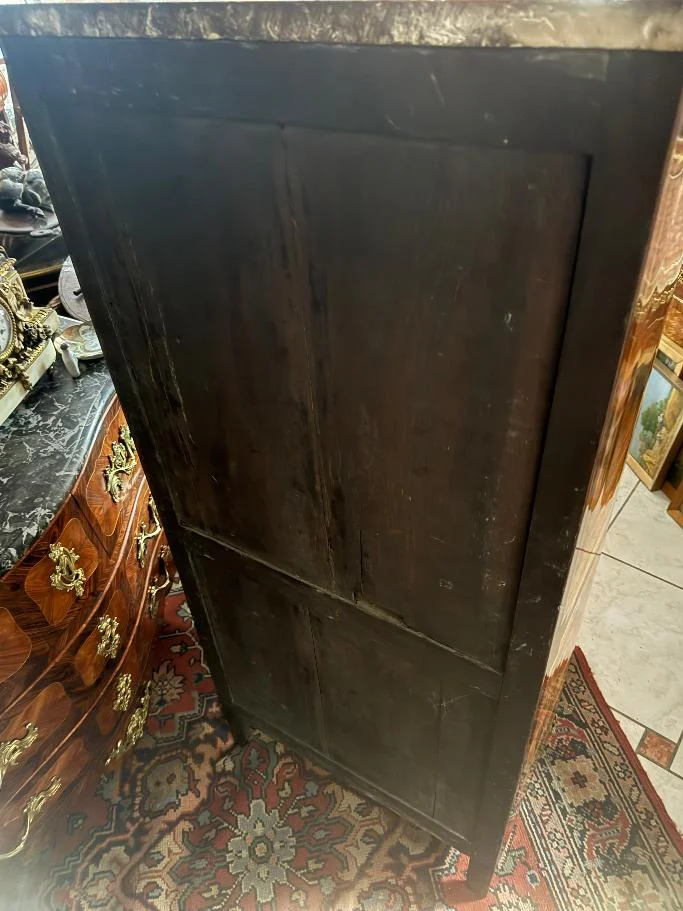 SECRETAIRE SEMAINIER ESTAMPILLE ISAAC SIMON REBOUR , EPOQUE TRANSITION , XVIII°