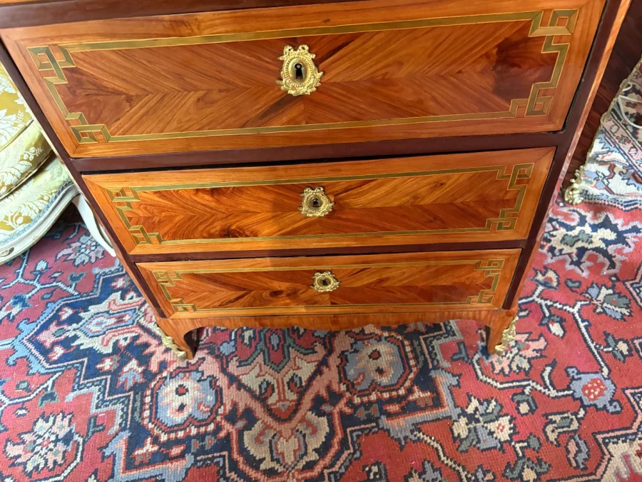 SECRETAIRE SEMAINIER ESTAMPILLE ISAAC SIMON REBOUR , EPOQUE TRANSITION , XVIII°