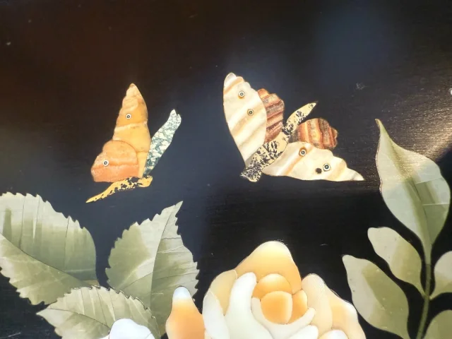 Cassette in Marmeren Marqueterie, 19e Eeuw