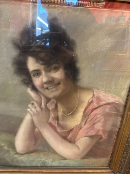 Pastell auf Papier von Misti