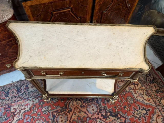 CONSOLE LOUIS XVI EN ACAJOU