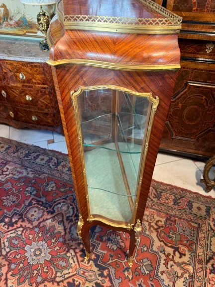 Vitrinenschrank im Stil Ludwigs XV.