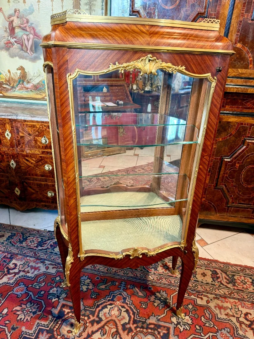Vitrinenschrank im Stil Ludwigs XV.