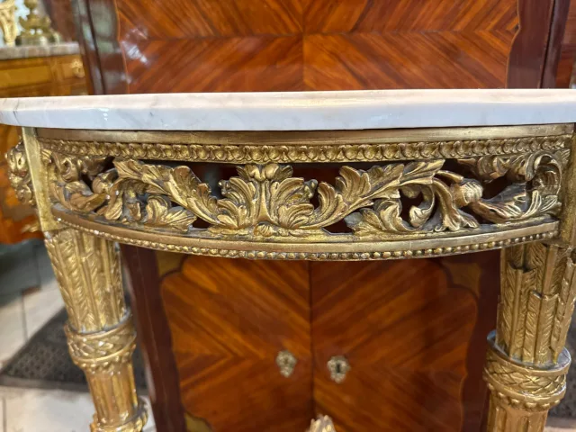 Kleine Halbmond-Konsole, Louis XVI – Directoire-Zeit