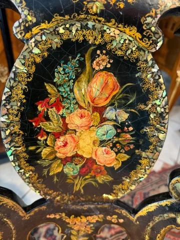 COPPIA DI SEDIE A GONDOLA D'EPOCA NAPOLEONE III