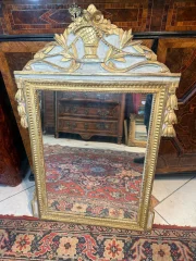 Provençal Louis XV Gilt Wood Mirror, 18th Century