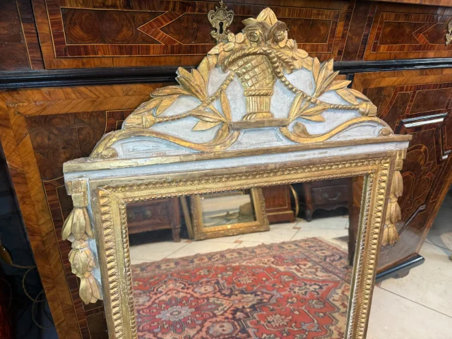 Provençal Louis XV Gilt Wood Mirror, 18th Century