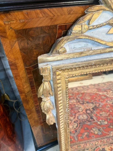Provençal Louis XV Gilt Wood Mirror, 18th Century