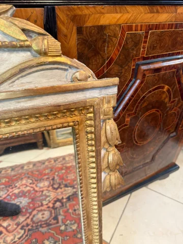 Provençal Louis XV Gilt Wood Mirror, 18th Century
