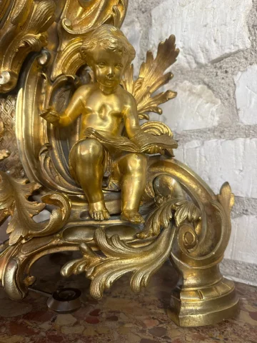 Kaminuhr im Louis-XV-Stil – Napoléon III — Guter Zustand