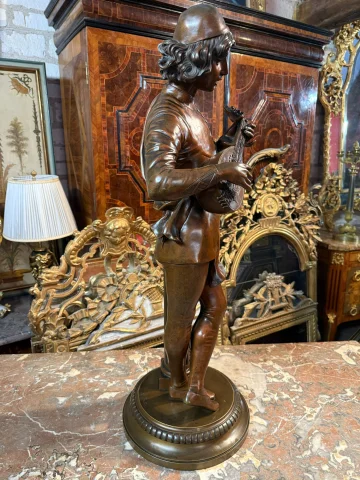 BRONCE de Paul DUBOIS (1829 – 1905) CANTANTE FLORENTINO — Muy buen estado