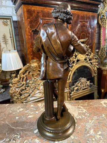 BRONCE de Paul DUBOIS (1829 – 1905) CANTANTE FLORENTINO — Muy buen estado