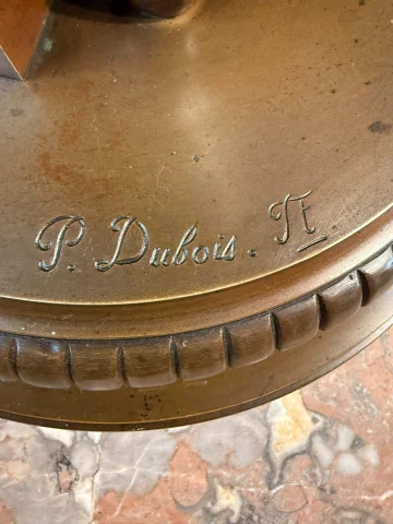 BRONCE de Paul DUBOIS (1829 – 1905) CANTANTE FLORENTINO — Muy buen estado