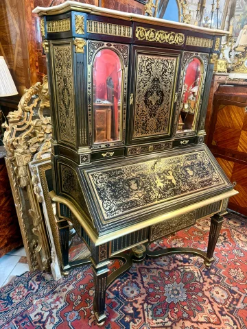 CABINET BONHEUR DU JOUR CON FUNCIÓN DE ESCRITORIO NAPOLEÓN III — Buen estado