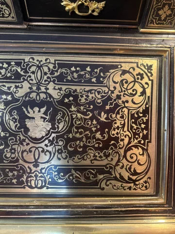 CABINET BONHEUR DU JOUR CON FUNCIÓN DE ESCRITORIO NAPOLEÓN III — Buen estado