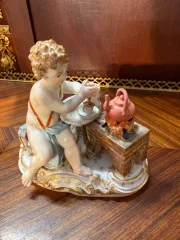 MEISSENER PORZELLAN Figur „ALLEGORIE DES FEUERS" von Joachim KÄNDLER