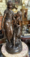 BRONZE «春之女》 伊波利特·弗朗索瓦·莫罗（Hippolyte François MOREAU，1832-1927）