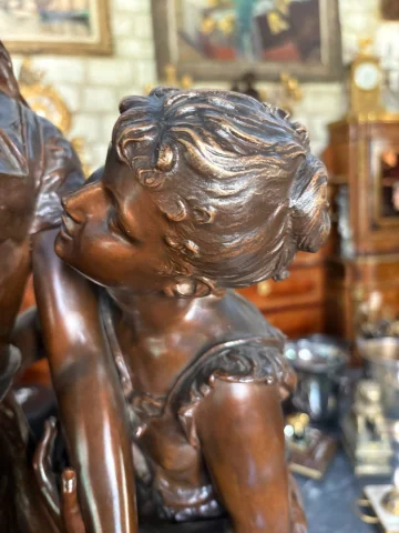 BRONZE «春之女》 伊波利特·弗朗索瓦·莫罗（Hippolyte François MOREAU，1832-1927） — 状态极佳