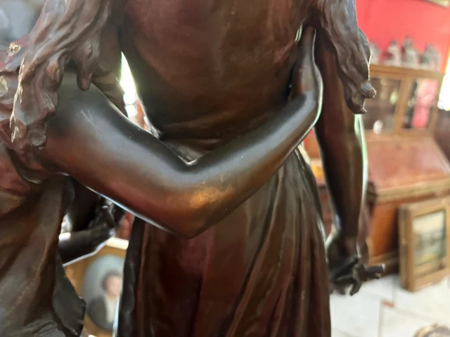 BRONZE «春之女》 伊波利特·弗朗索瓦·莫罗（Hippolyte François MOREAU，1832-1927） — 状态极佳
