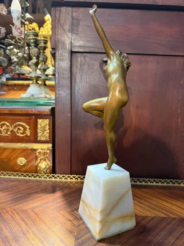 COLINET Claire（1880/1950）ブロンズ《蛇と踊り子》 — 良好な状態