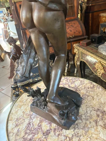BRONS - Félix CHARPENTIER (1858-1924) "La Chanson" — Goede staat