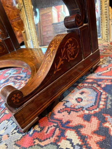 Kaptafel uit het Charles X-tijdperk met uitklapbaar schrijfgedeelte — Goede staat