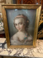 PORTRAIT OF A WOMAN IN PASTEL