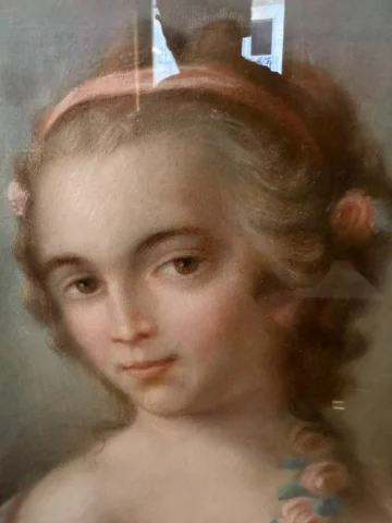 PORTRAIT OF A WOMAN IN PASTEL