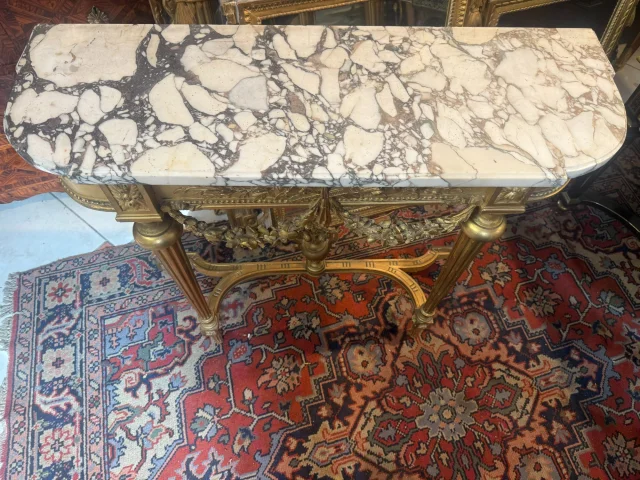 Louis XVI Style Ceremonial Console Table — Good condition