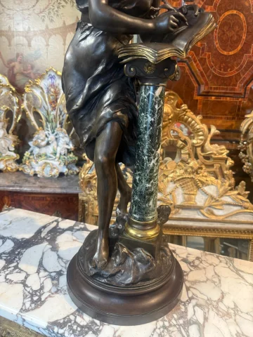 БРОНЗА «ЗОЛОТАЯ КНИГА», подписная, МАТЮРЕН МОРО (1822–1912) — Хорошее состояние