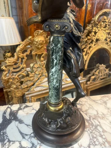 БРОНЗА «ЗОЛОТАЯ КНИГА», подписная, МАТЮРЕН МОРО (1822–1912) — Хорошее состояние