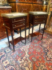 Pair of Louis XVI Style Bedside Tables