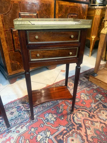 Pair of Louis XVI Style Bedside Tables — Good condition